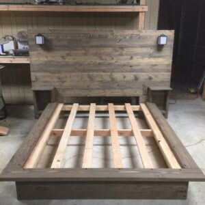 King Wicker Canopy Bed