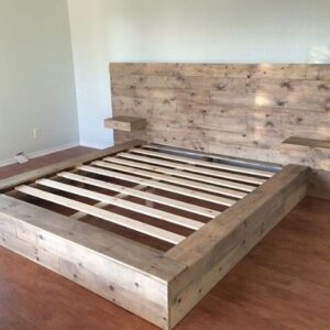 King Wicker Canopy Bed