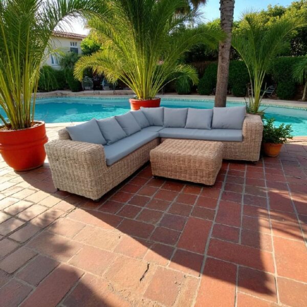 Poolside Wicker Lounger